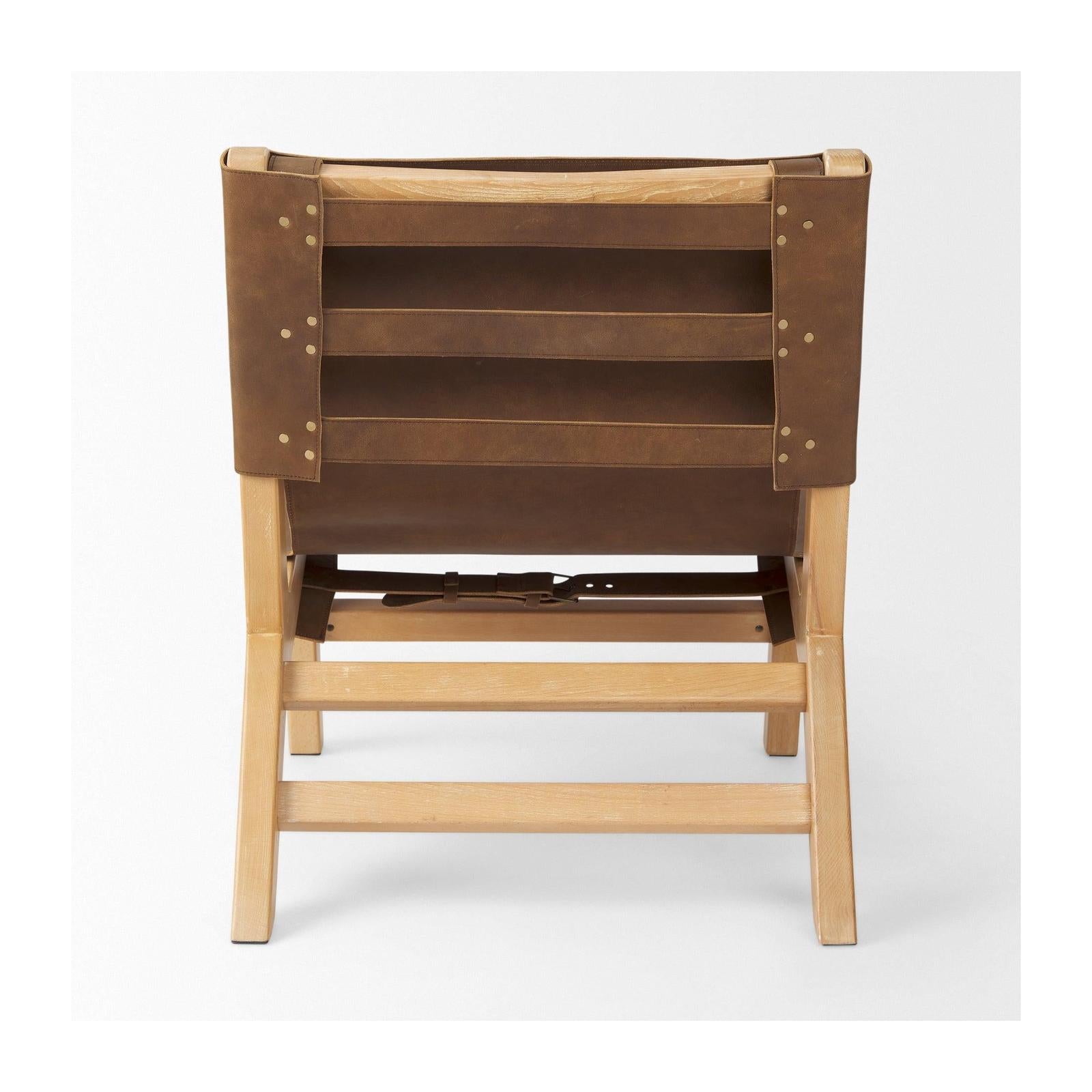 Mercana Elodie Beech Wood Frame Accent Chair