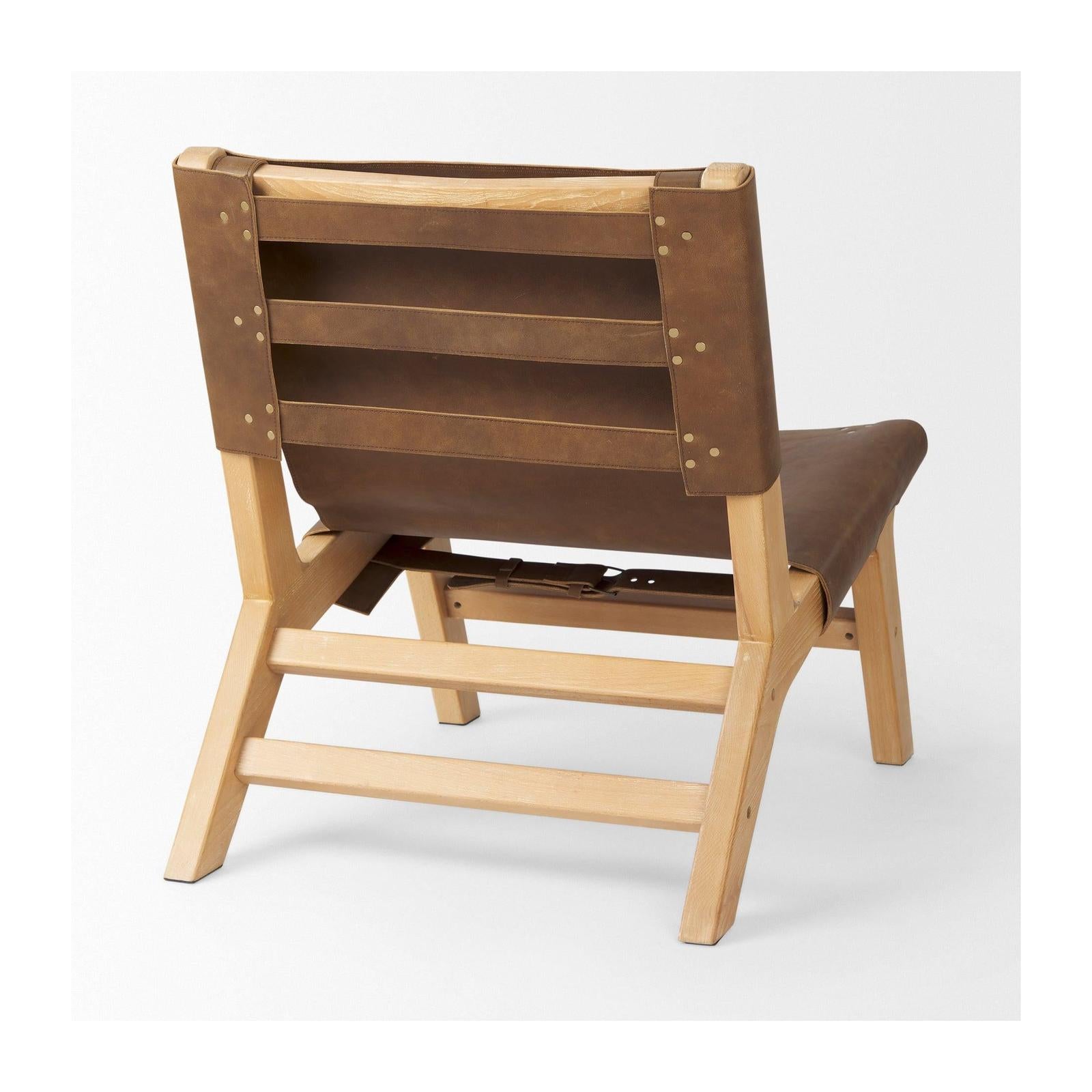 Mercana Elodie Beech Wood Frame Accent Chair