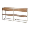 Mercana Morris Metal Frame 2 Drawer Console Table Clearance