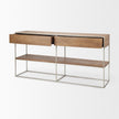 Mercana Morris Metal Frame 2 Drawer Console Table Clearance