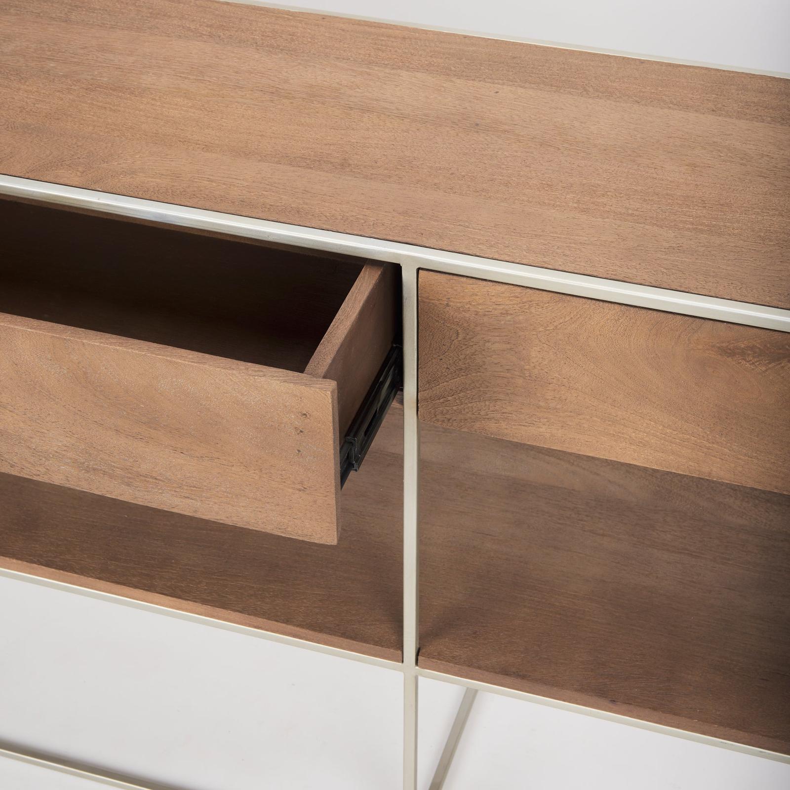 Mercana Morris Metal Frame 2 Drawer Console Table Clearance