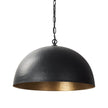 Mercana Karina Round Hammered Metal Dome Pendant Light