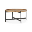 Mercana Marquisa Brown Wood w/ Black Metal Coffee Table
