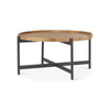 Mercana Marquisa Brown Wood w/ Black Metal Coffee Table