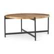 Mercana Marquisa Brown Wood w/ Black Metal Coffee Table