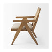 Mercana Donna Wood Cane-Back w/ Beige Upholstered Seat Dining Chair Clearance