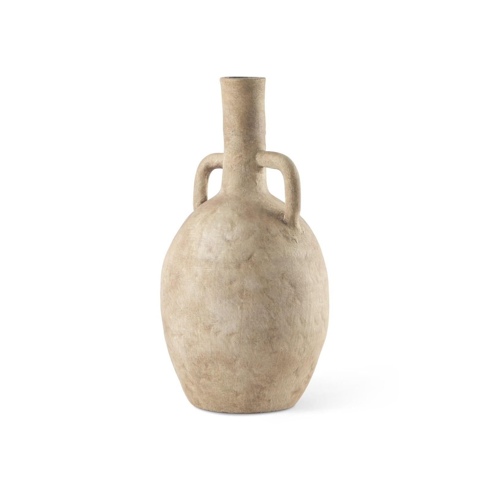 Mercana Zenni Warm Beige Ceramic Vase