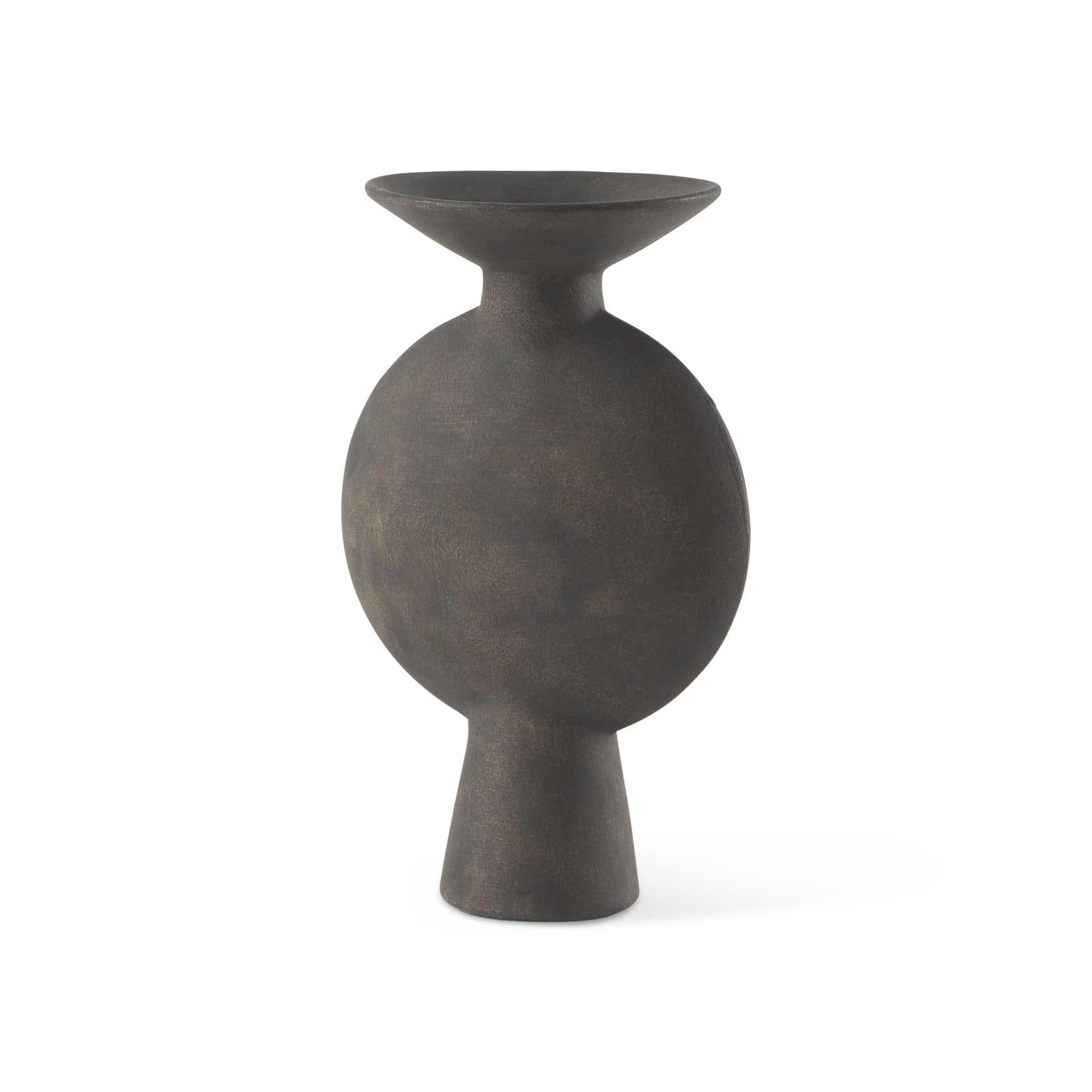 Mercana Kaz Earthy Brown Ceramic Vase
