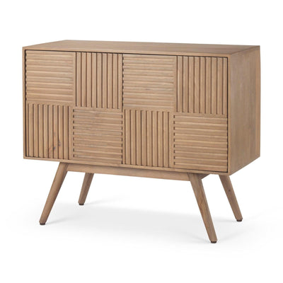 Mercana Sable Light Brown Wood Accent Cabinet