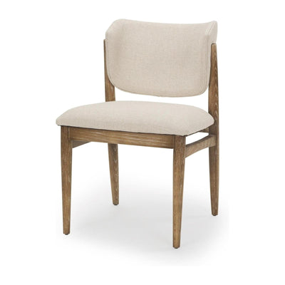 Mercana Cline Upholstered and Light Brown Wood Dining Chair