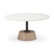 Mercana Maxwell Pedestal Base Round Coffee Table