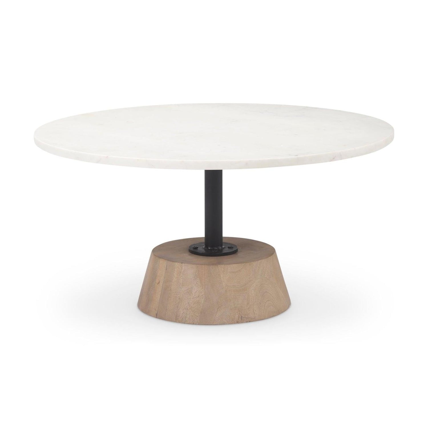 Mercana Maxwell Pedestal Base Round Coffee Table