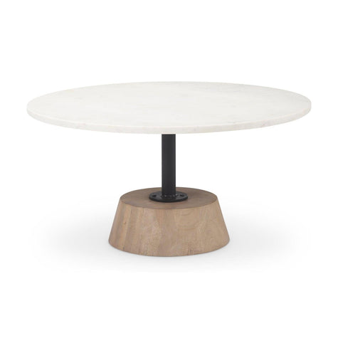 Mercana Maxwell Pedestal Base Round Coffee Table