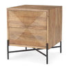 Mercana Cairo Wood 2 Drawer Accent table
