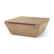 Mercana Wyatt Brown Wood Angular Coffee Table