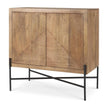 Mercana Cairo 2 Door Wood and Metal Cabinet