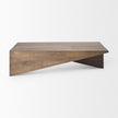 Mercana West Medium Brown Wooden Angled Coffee Table