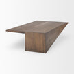 Mercana West Medium Brown Wooden Angled Coffee Table