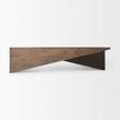 Mercana West Medium Brown Wooden Angled Coffee Table