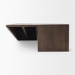 Mercana West Medium Brown Wooden Angled Coffee Table