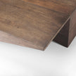 Mercana West Medium Brown Wooden Angled Coffee Table