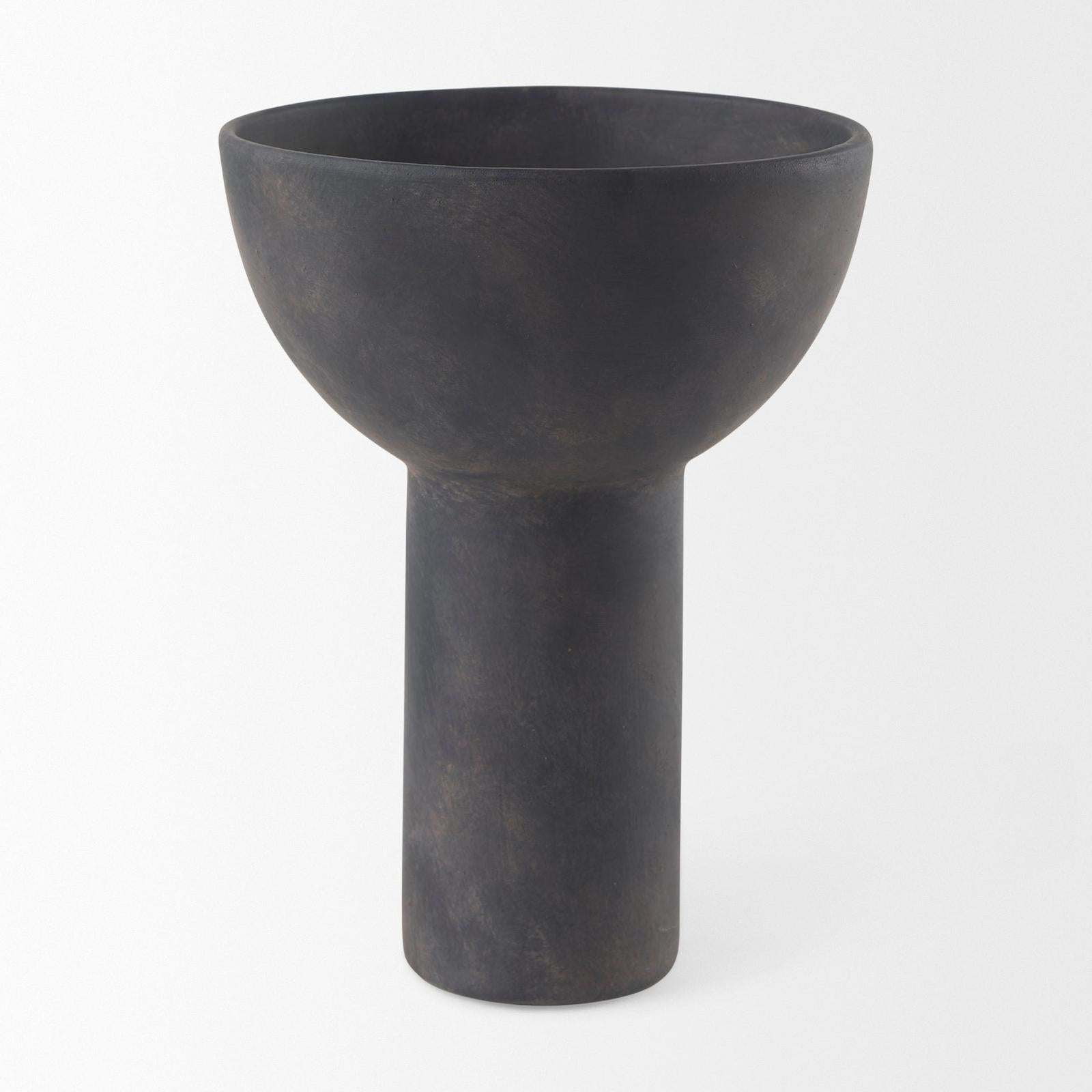 Mercana Sariah Black Ceramic Vase