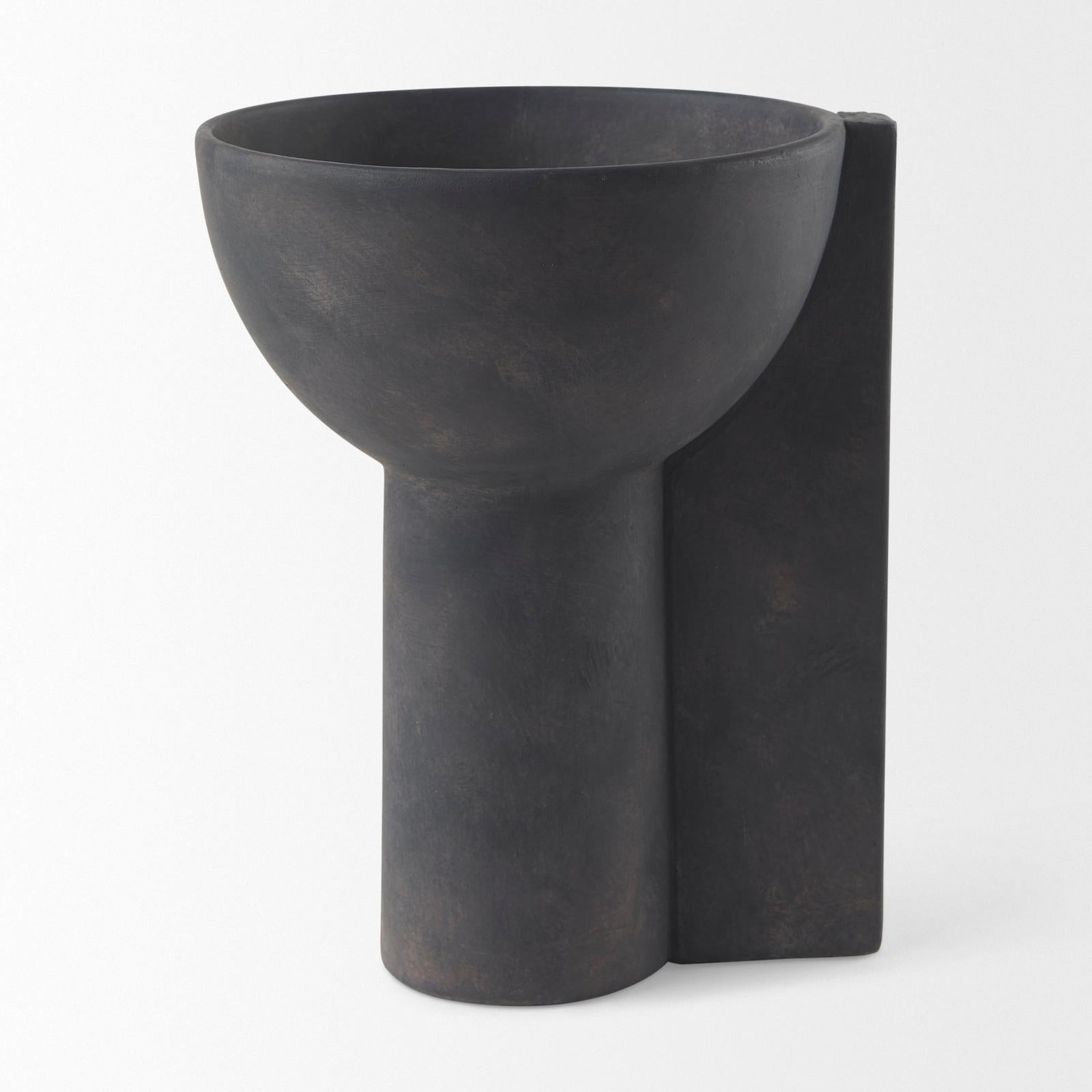 Mercana Sariah Black Ceramic Vase