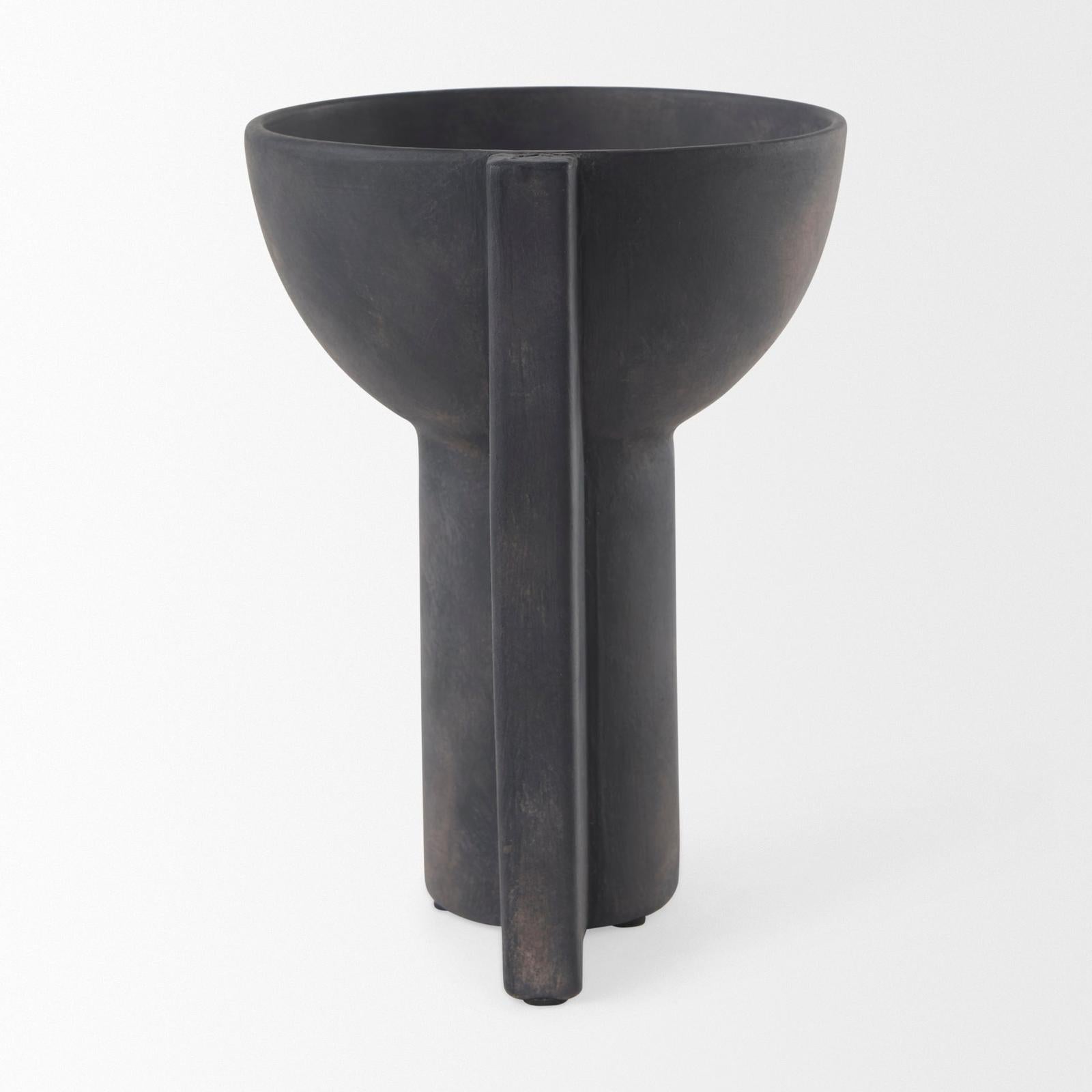 Mercana Sariah Black Ceramic Vase