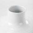 Mercana Amos White and Dark Beige Color Blocked Ceramic Floor Vase