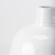 Mercana Amos White and Dark Beige Color Blocked Ceramic Floor Vase