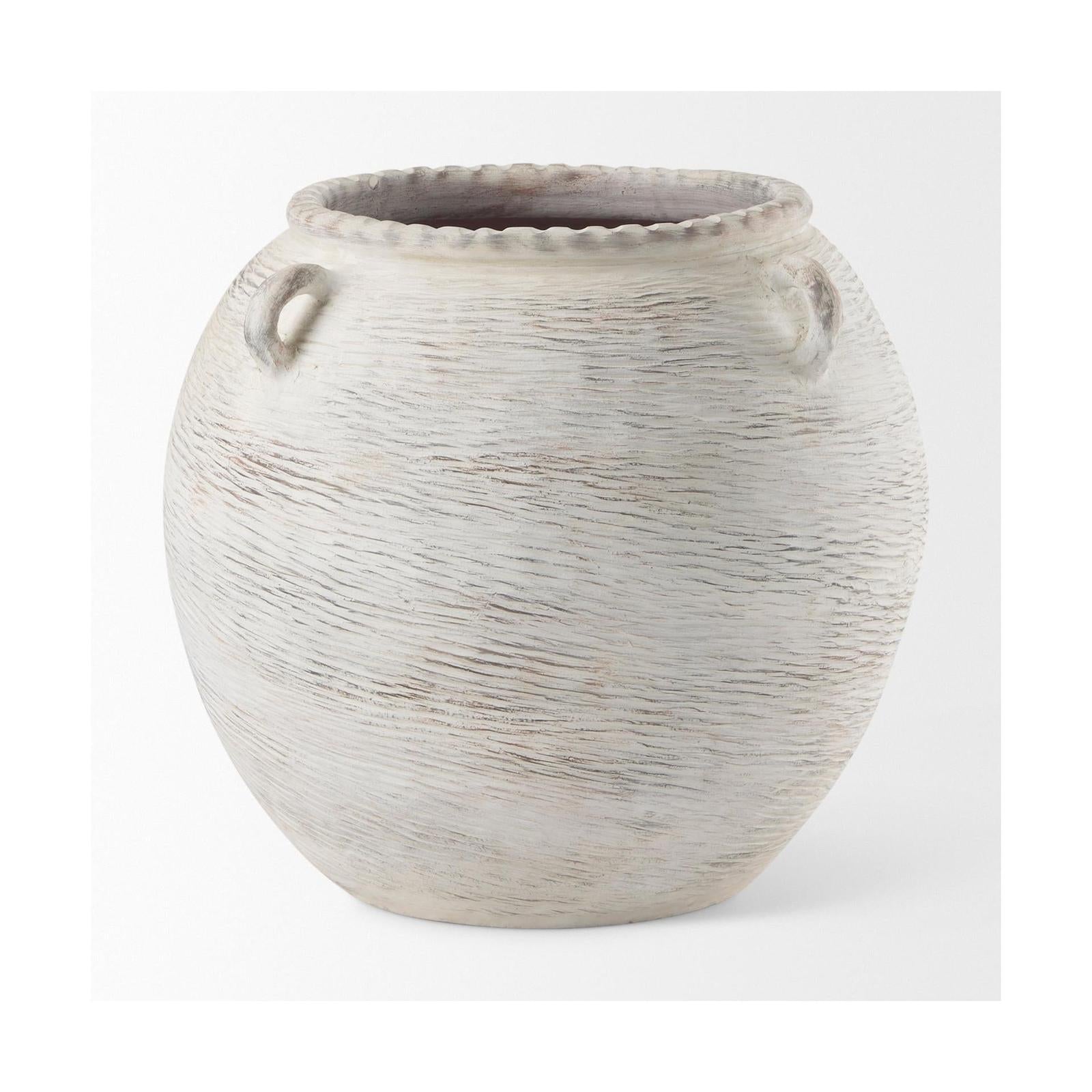 Mercana Misha Cream Ceramic Floor Vase Clearance