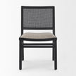 Mercana Wynn Beige Fabric Wood Dining Chair