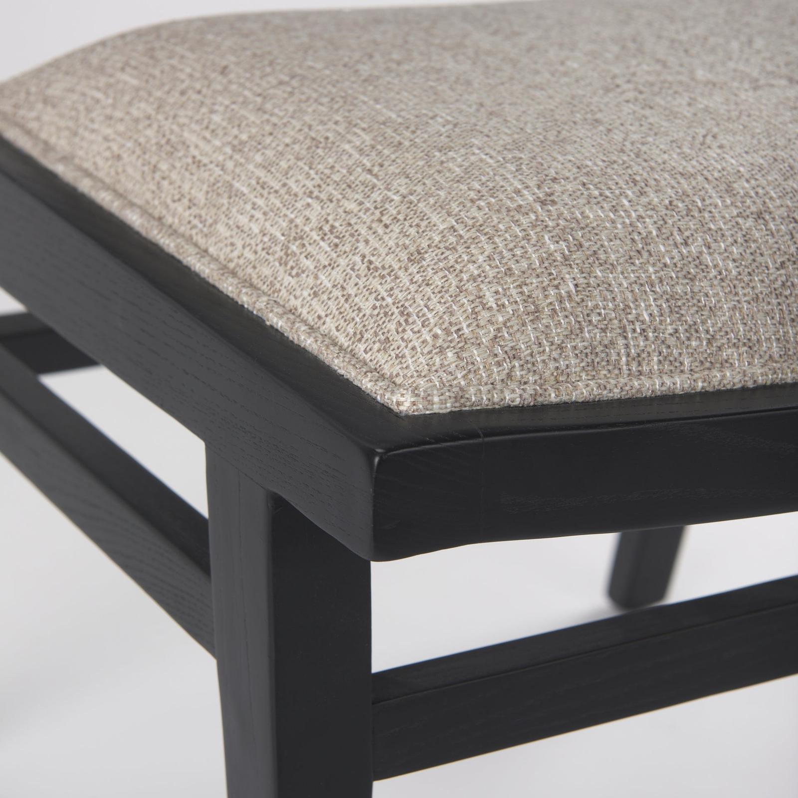 Mercana Wynn Beige Fabric Wood Dining Chair