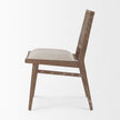 Mercana Wynn Beige Fabric Wood Dining Chair