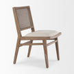 Mercana Wynn Beige Fabric Wood Dining Chair