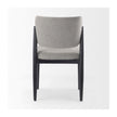 Mercana Cline Gray Fabric W/Black Wood Dining Chair