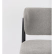 Mercana Cline Gray Fabric W/Black Wood Dining Chair