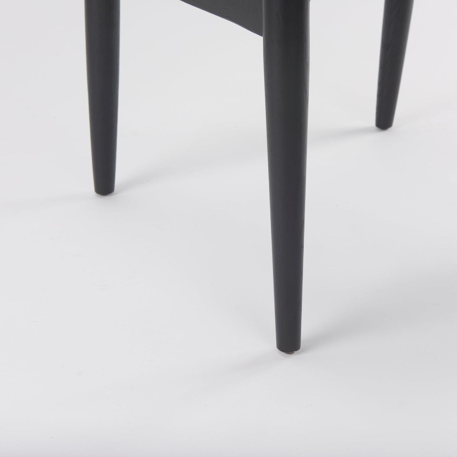 Mercana Cline Gray Fabric W/Black Wood Dining Chair