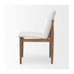 Mercana Cavett Cream Boucle Upholstered Seat W/Light Brown Wood Frame Dining Chair