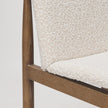 Mercana Cavett Cream Boucle Upholstered Seat W/Light Brown Wood Frame Dining Chair