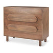 Mercana Astrid Medium Brown Solid Wood 3 Drawer Cabinet