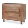 Mercana Astrid Medium Brown Solid Wood 3 Drawer Cabinet