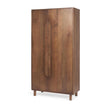 Mercana Astrid Medium Brown Solid Wood Armoire