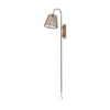 Mercana Kiley Brown Woven Shade W/Black Metal Wall Sconce Clearance