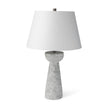 Mercana Julia Gray Antique Painted Cement Table Lamp