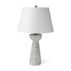 Mercana Julia Gray Antique Painted Cement Table Lamp