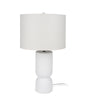 Mercana Everly White Cement W/Beige Shade Table Lamp