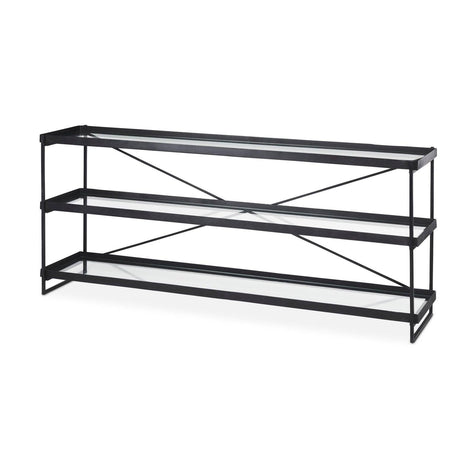 Mercana Trey Metal W/Glass Console Table