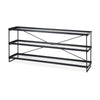 Mercana Trey Metal W/Glass Console Table