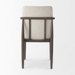 Mercana Cavett Cream Boucle Upholstered Seat W/Dark Brown Wood Frame Dining Chair